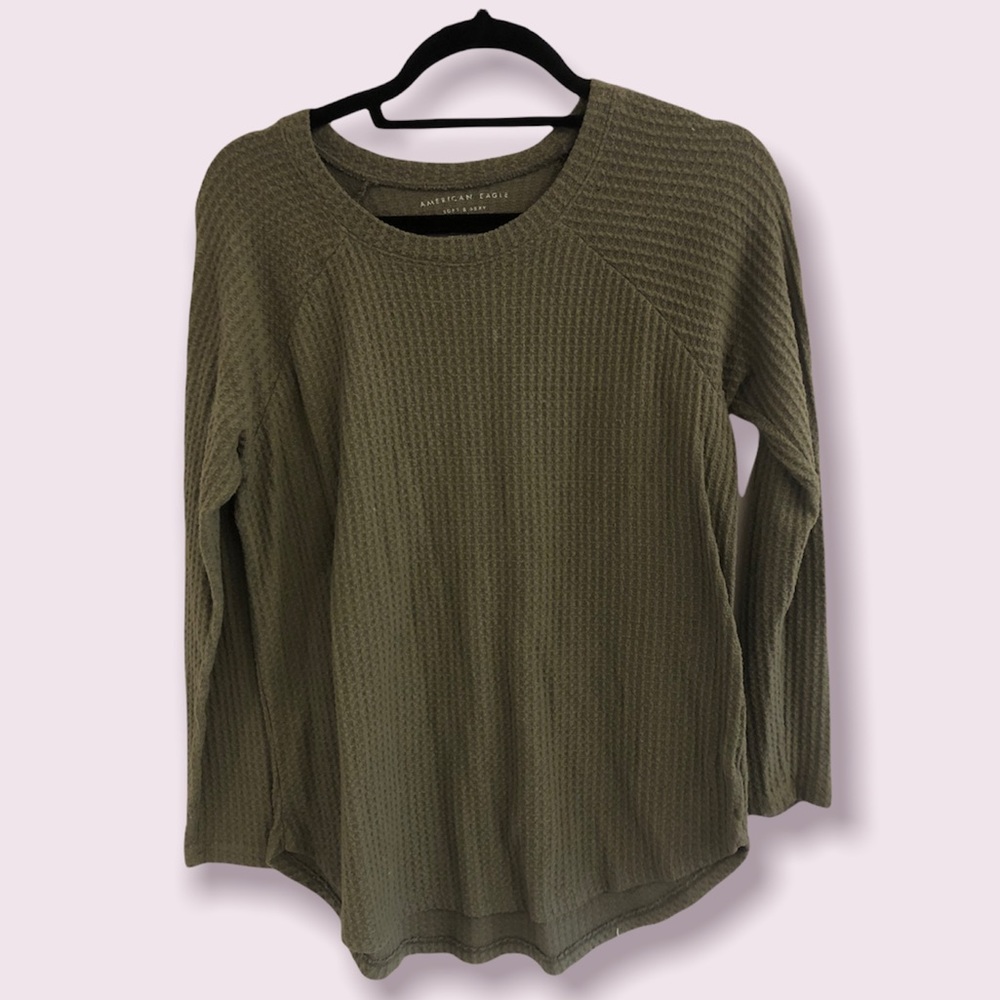 AE Soft & Sexy Waffle Light Sweater